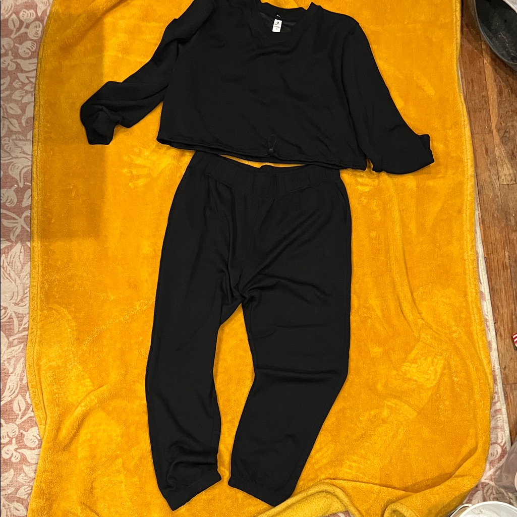 90 Degree By Reflex Soft Black Taylor Joggers Size Xl